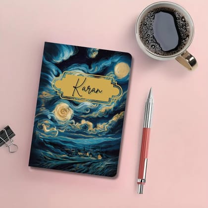 Personalised Notebook - A5 size - Lunar Dreams-Soft Cover