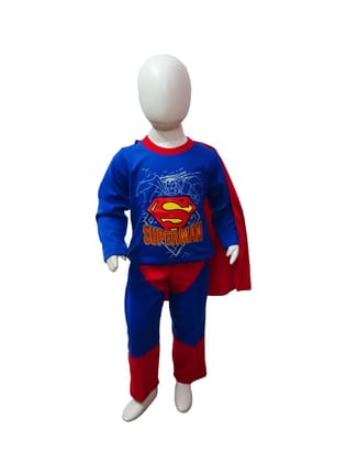 Superman Comic Superhero Fancy Dress Costume for Kids - Premium-Rent / 3-4 years