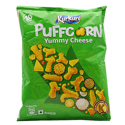 Kurkure Namkeen - Puffcorn, Yummy Cheese, 28 g