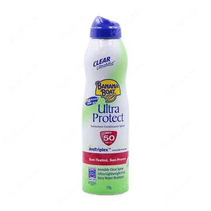 Banana Boat Ultra Protect Sunscreen Continuous Spray SPF50 Pa 170G-Banana Boat Ultra Protect Sunscreen Continuous Spray SPF50 Pa++++ 170G