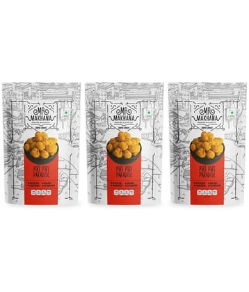 MR. MAKHANA Piri Piri Paradise Flavoured Makhana 3 X 60 g Pack of 3