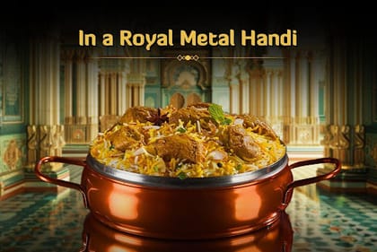 Murgh-e-Nawabi Handi Biryani (Serves 2)