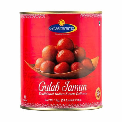 Ghasitarams Gulab Jamun Tin - 1 Kg