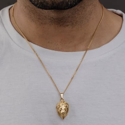 LION (GOLD) Pendant+ Chain