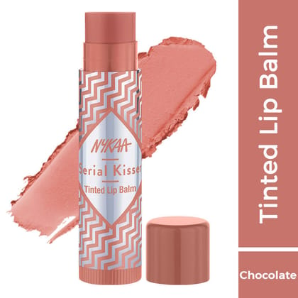 Nykaa Serial Kisser Moisturising Tinted Lip Balm With Shea Butter & Vitamin E - Chocolate(4.8g)