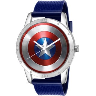 29K- Avengers-03 Men Multicolored Dial Blue Strap Analog Watch