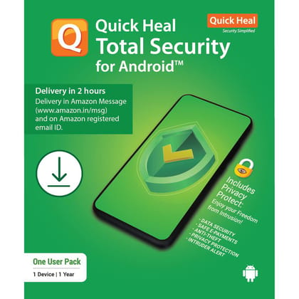 Quick Heal Total Security Latest Version for Android - 1 Device, 1 Year (Email Delivery in 2 hours- No CD)