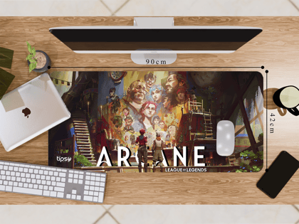 "TEAM ARCANE" Gaming Mousepad – Elevate Your Gaming Experience-Extra Large (42CM x 90CM)