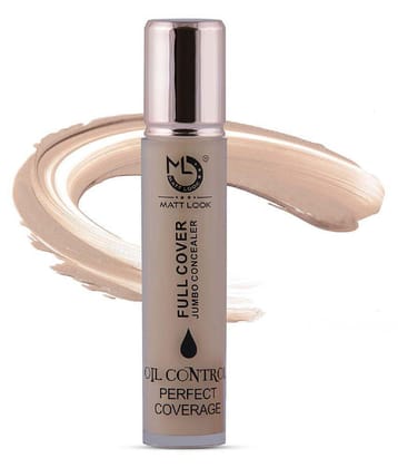 Mattlook Full Cover Jumbo Concealer Oil Control Perfect Coverage, Face Makeup, Beige (11ml)