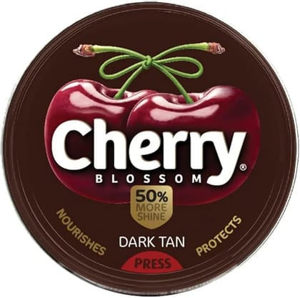 Cherry Blossom Wax Shoe Polish, Dark Tan, 15 g