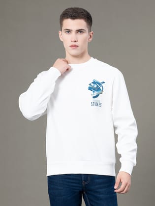 RedTape Round Neck Graphic Sweatshirt for Men | Smart Look | Everyday Comfort