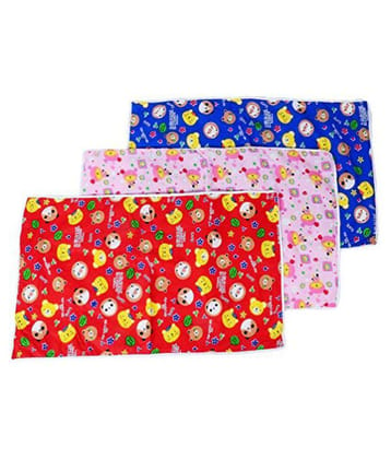 PE - Plastic Rubber Sheets Water Proof Baby Sleeping Sheet-Random Colour 3 x 3 Feet, Multi