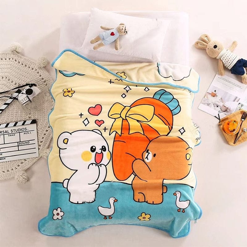 Soft Flannel for AC Baby Blanket for Kids Toddlers New Born Boys & Girls-100 cm x140 cm