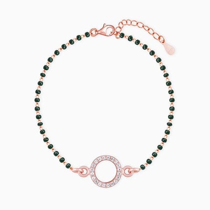 Rose Gold Circle of Life Mangalsutra Bracelet