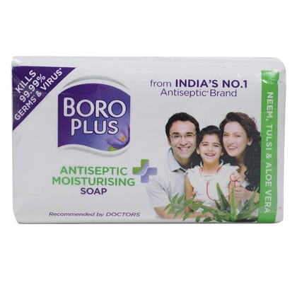 BORO PLUS Antiseptic Moisturising Soap, Neem Tulsi & Aloe Vera, 75g