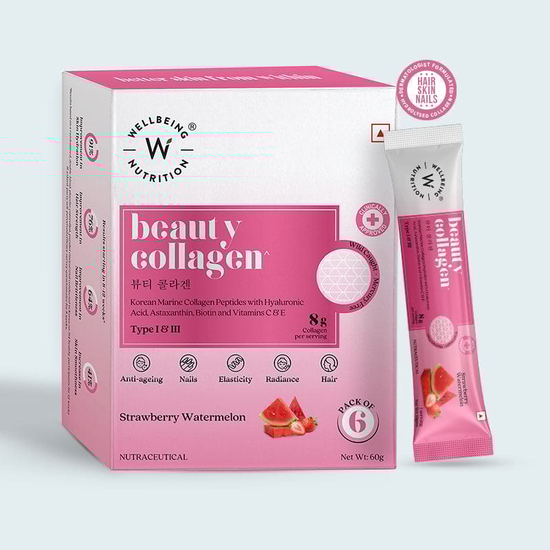 Beauty Collagen Strawberry Watermelon Flavor Sachets-Pack of 1