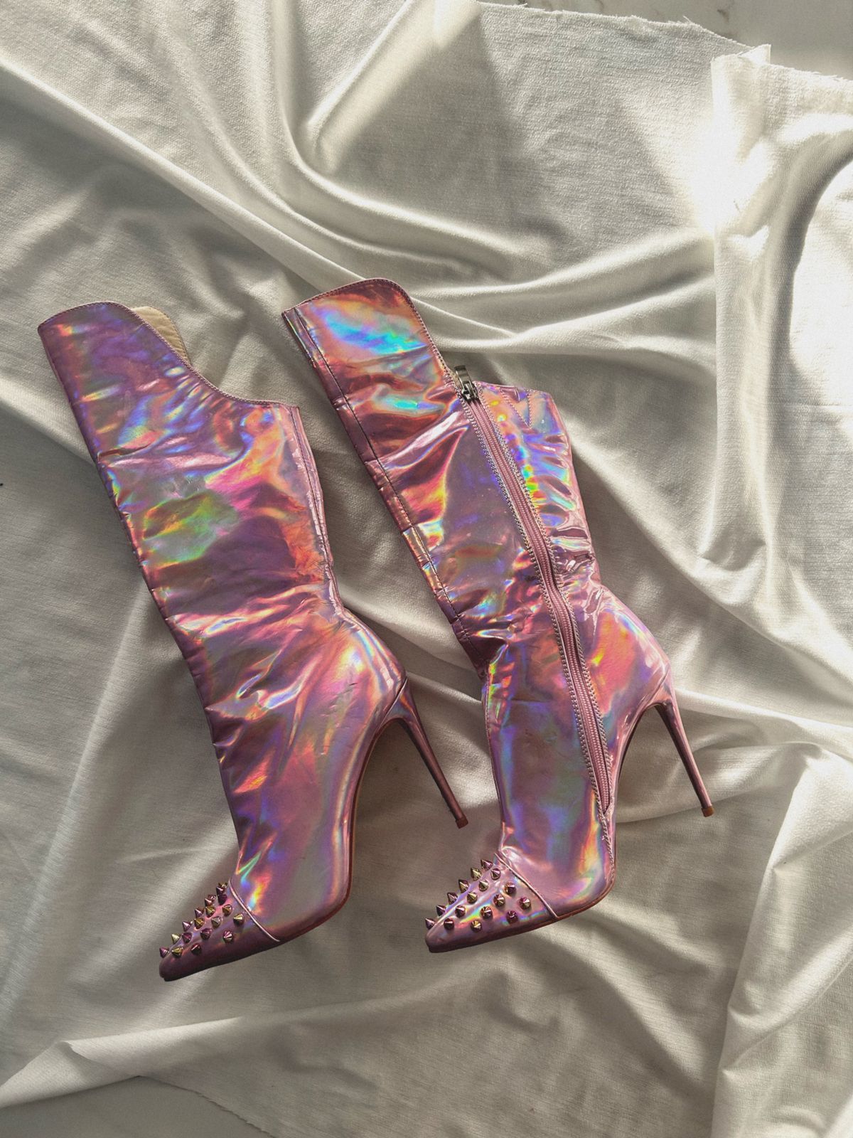 Pink Studs Boots