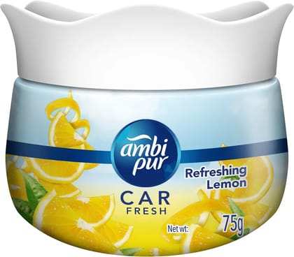 Ambipur Car Freshener Gel - Lemon, 75 g