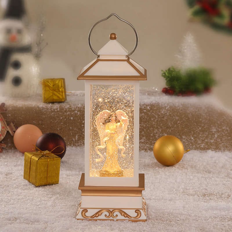 Christmas Showpiece Lantern with Music and Light-Angel