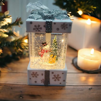 Christmas Hanging mini lantern with LED Light-Snowman