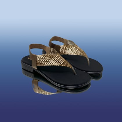Knitted Lush Sandals-Rust / 37