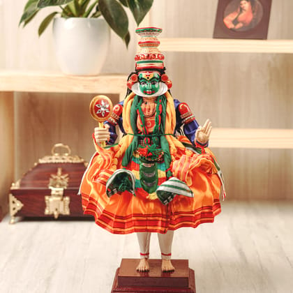 Kathakali Figurine (Krishna) | Kerala Handicraft Doll-