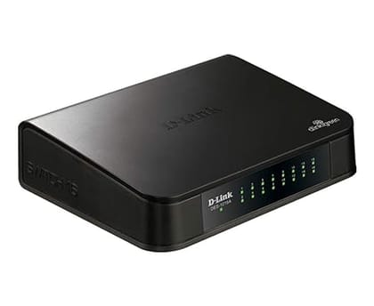 D-Link DES-1016A 16 Port 10/100 MBPS Switch, Black, 20.8 x 6.8 x 25.6 cm