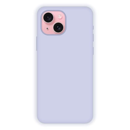 Pastel Blue Liquid Silicon Case For Apple iPhone Models-Apple iPhone 15