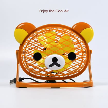 Portable Teddy Bear Fan: Adjustable USB Fan Suitable for Home, Office, Car, and Multi-Use