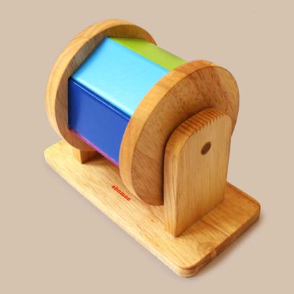 Wooden Montessori Rainbow Hand Spinner Toy (6+ months)