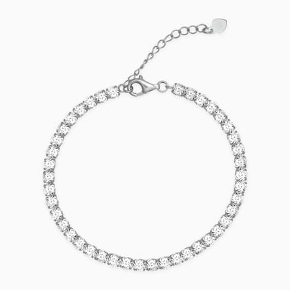 Silver Solitaire GIVA Signature Bracelet