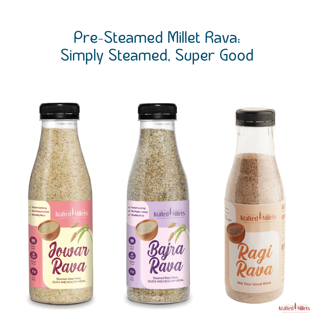 Jowar Rava, Bajra Rava and Ragi Rava