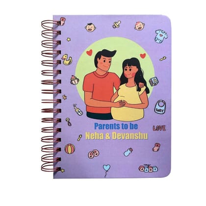 Pregnancy Journal - Lilac | Parents to be | 9 Months Journal
