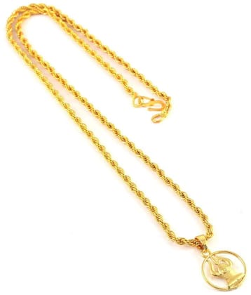 Jewar Mandi - Gold Pendant ( Pack of 1 ) - Gold