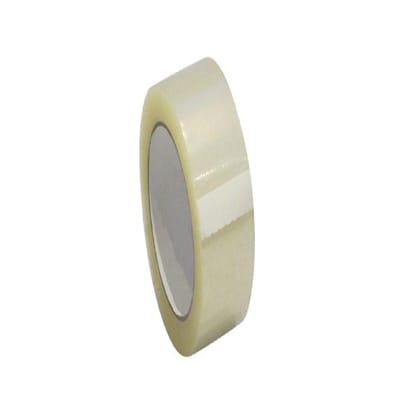 Adhesive BOPP Packaging Tapes Transparent 1 Inch (1 Roll, 100 Meters)-Transparent / 1 Inch / 100 Meters