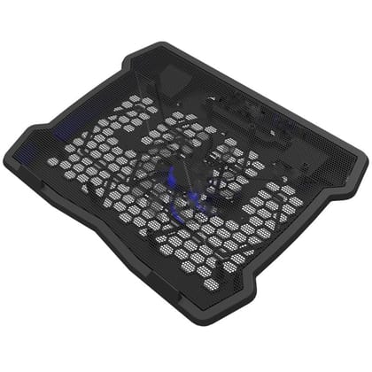 iBall ICEPAD LP1 Laptop Cooling Pad Stand 1 Bigger Cooling Fan with Single USB Port Suitable up to 15.6" Laptop- Black