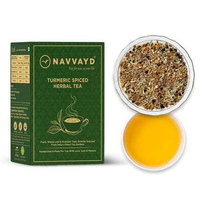 Turmeric Spiced Herbal Tea-100 gms - 40 Cups