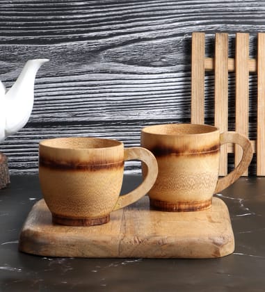 Natural Bamboo Tea Cup-Set of 4