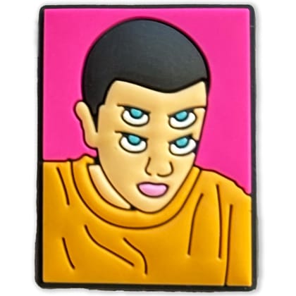 Triple-Eyed Portrait Shoe Charm