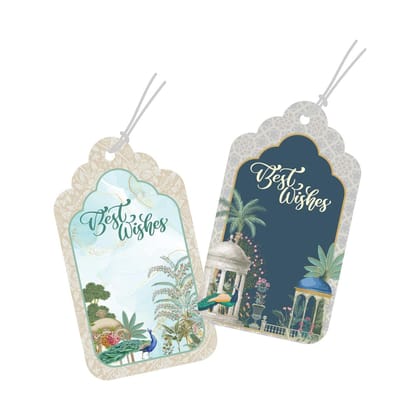 Luxe Personalised Gift Tags - Regal Feathers-25 gift tags