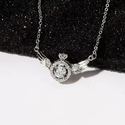 Guardian Gold Plated Necklace-Silver