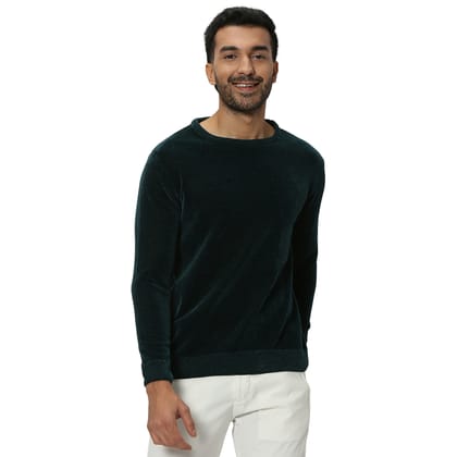 Green Velvetslim Fit Sweater