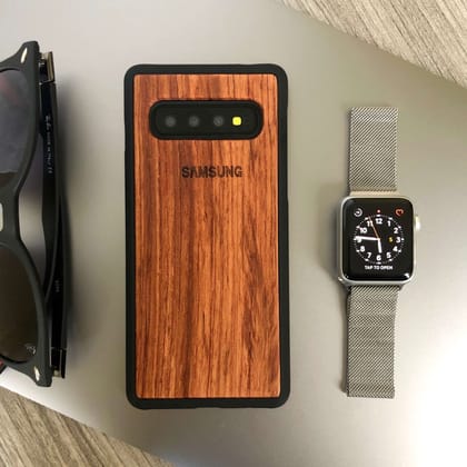 Real Natural Walnut Wood Premium Case-Samsung Galaxy S10