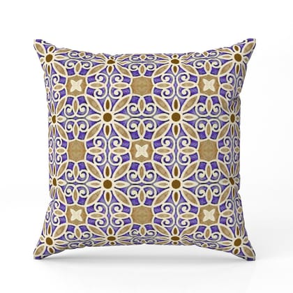 Mandala Purple-Velvet Cushion / 16x16 / without