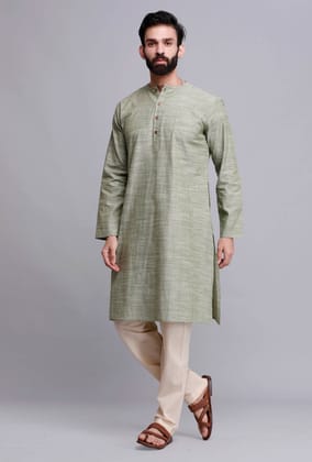 Set of 2: Sea Green Cotton Kurta and Pyjama-44