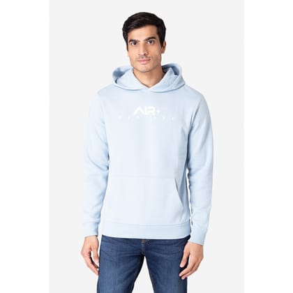 Red Tape Men's Light Blue Hoodies