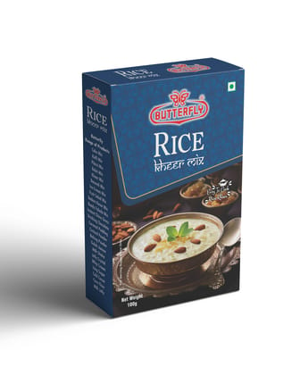 Butterfly Instant Rice Kheer Mix, 100g  by Butterfly Dessert Mixes and Bakery Needs.