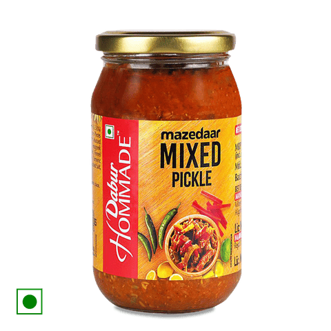 Dabur Hommade Mazedaar Mixed Pickle, 400 gm Jar