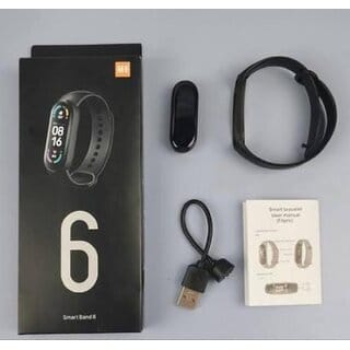 M6 Smart Band, Activity Tracker Fitness Band, Sleep Monitor, Step Tracking, Heart Rate Sensor, Kids Smart Watch for Men, Women ( BLACK )