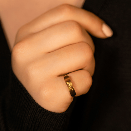 Patience | Bar Ring-Gold